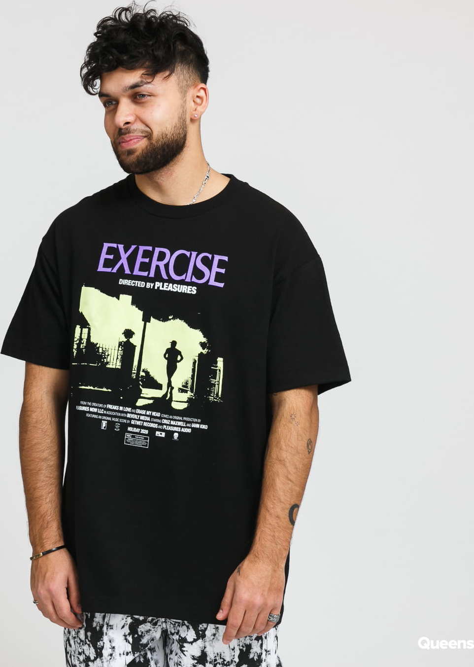 PLEASURES Exercise Tee černé M