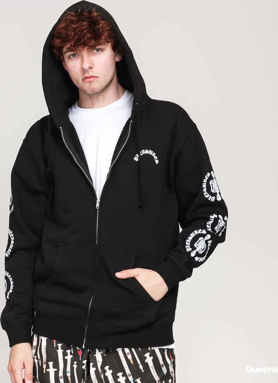 PLEASURES Ritual Zip Hoody černá S