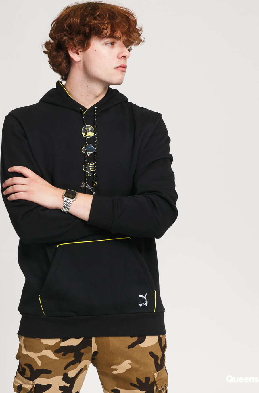 Puma X Emoji Hoodie černá M