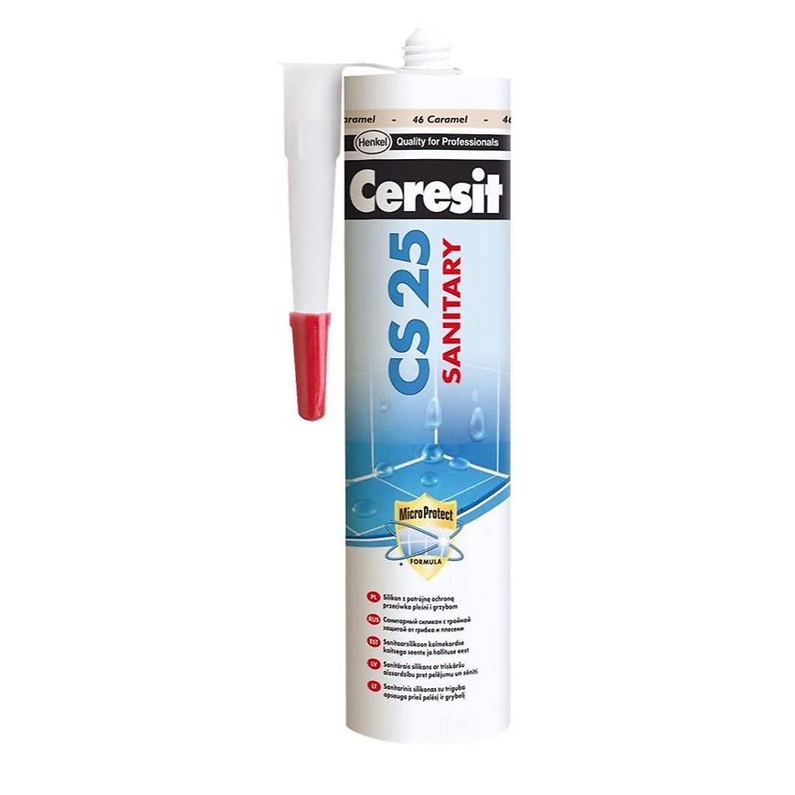 Silikon sanitární Ceresit CS25 39 pergamon 280 ml