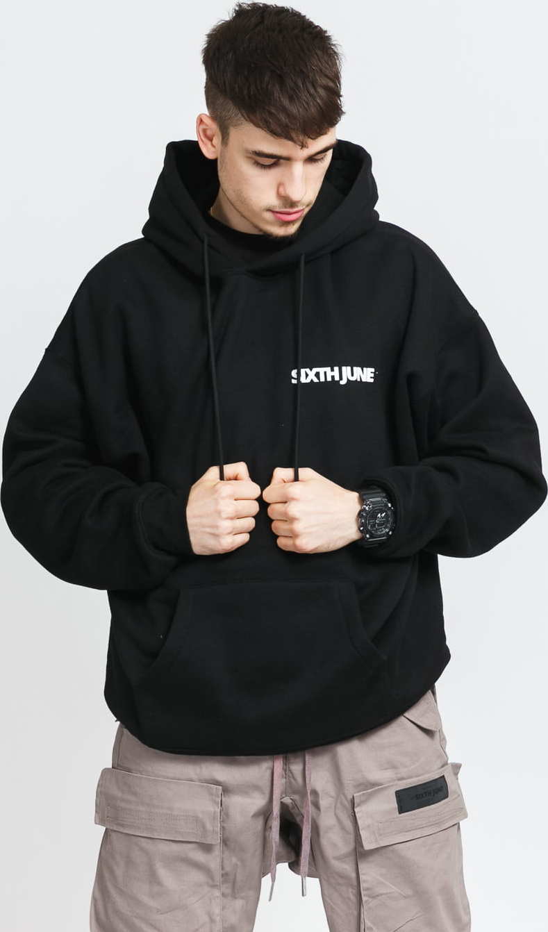 Sixth June Basic Logo Hoodie černá XL