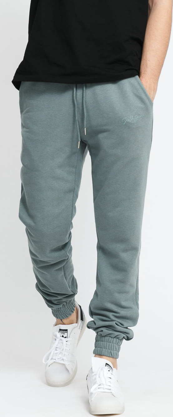 Sixth June Signature Velvet Logo Pant olivové XL