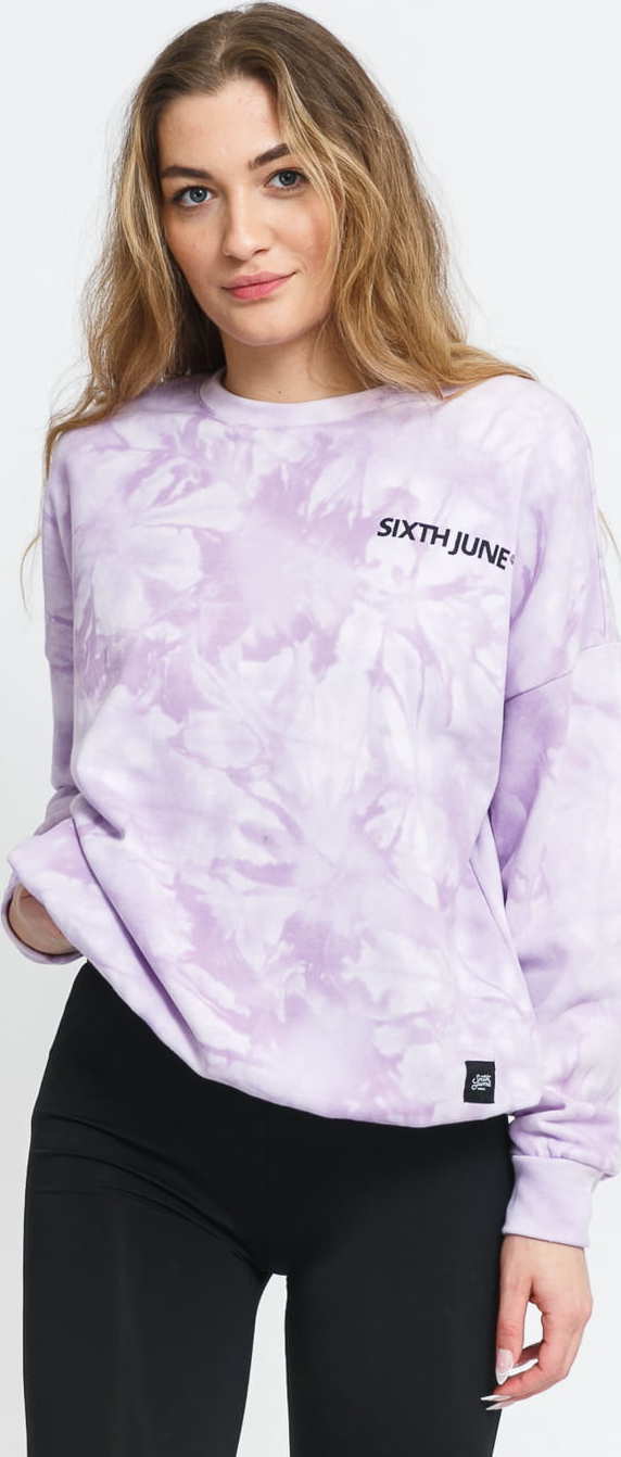 Sixth June W Tie Dye Sweatshirt fialová L