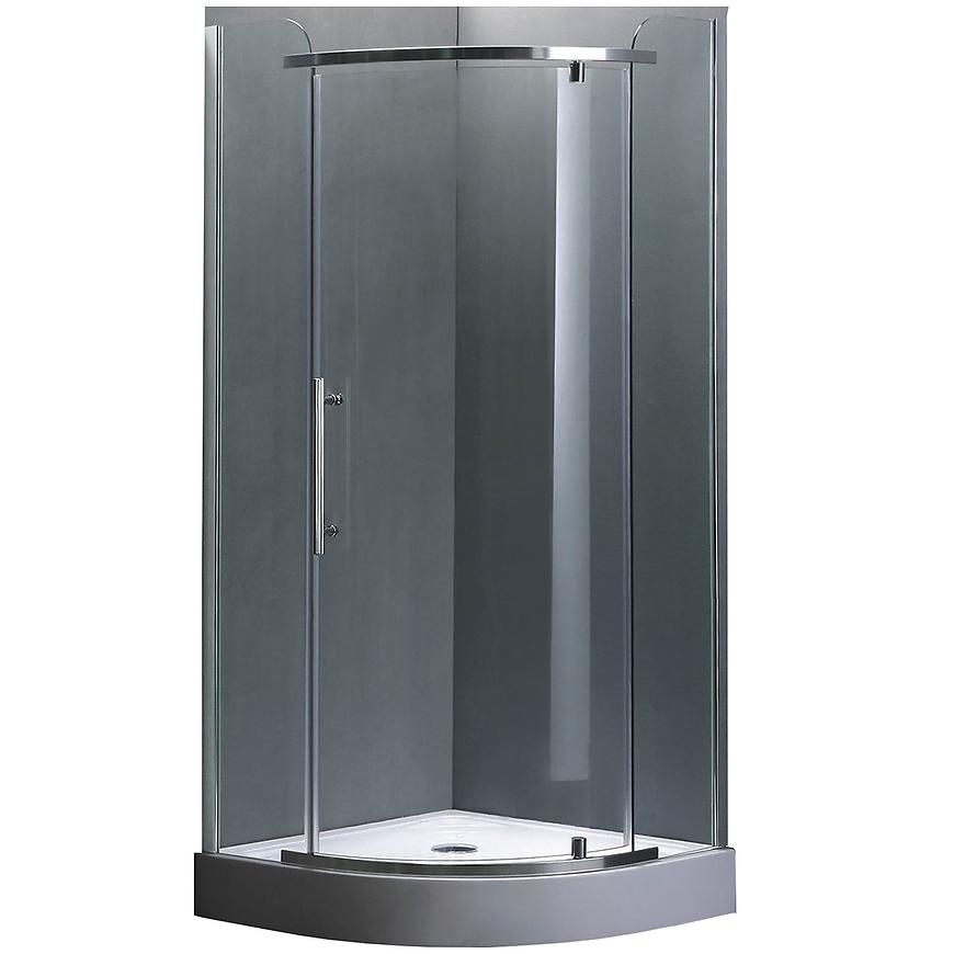 Sprchový kout čtvrtkruhový Elba 90 čiré sklo - chrom