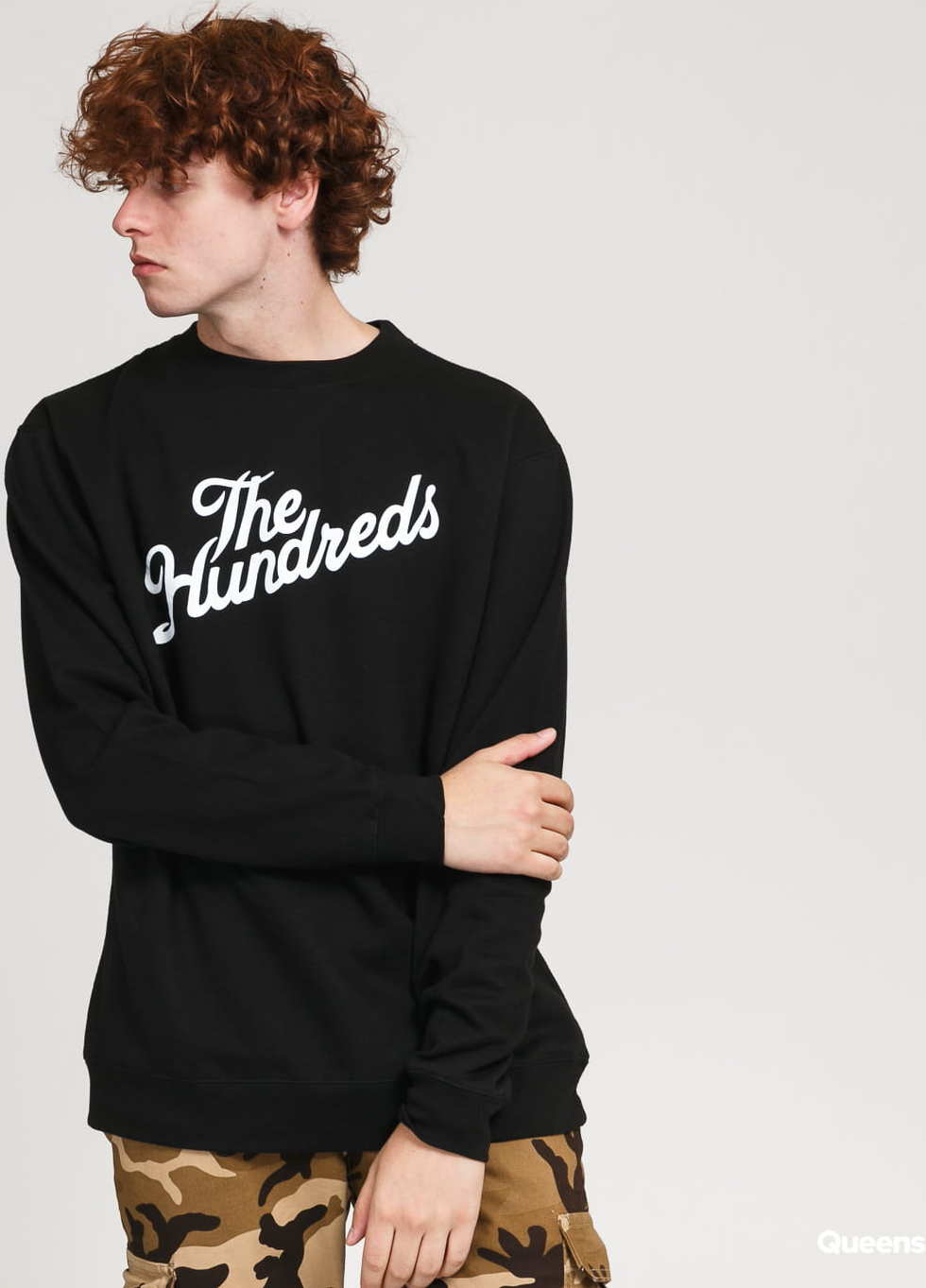 The Hundreds Forever Slant Logo Crewneck černá XXL