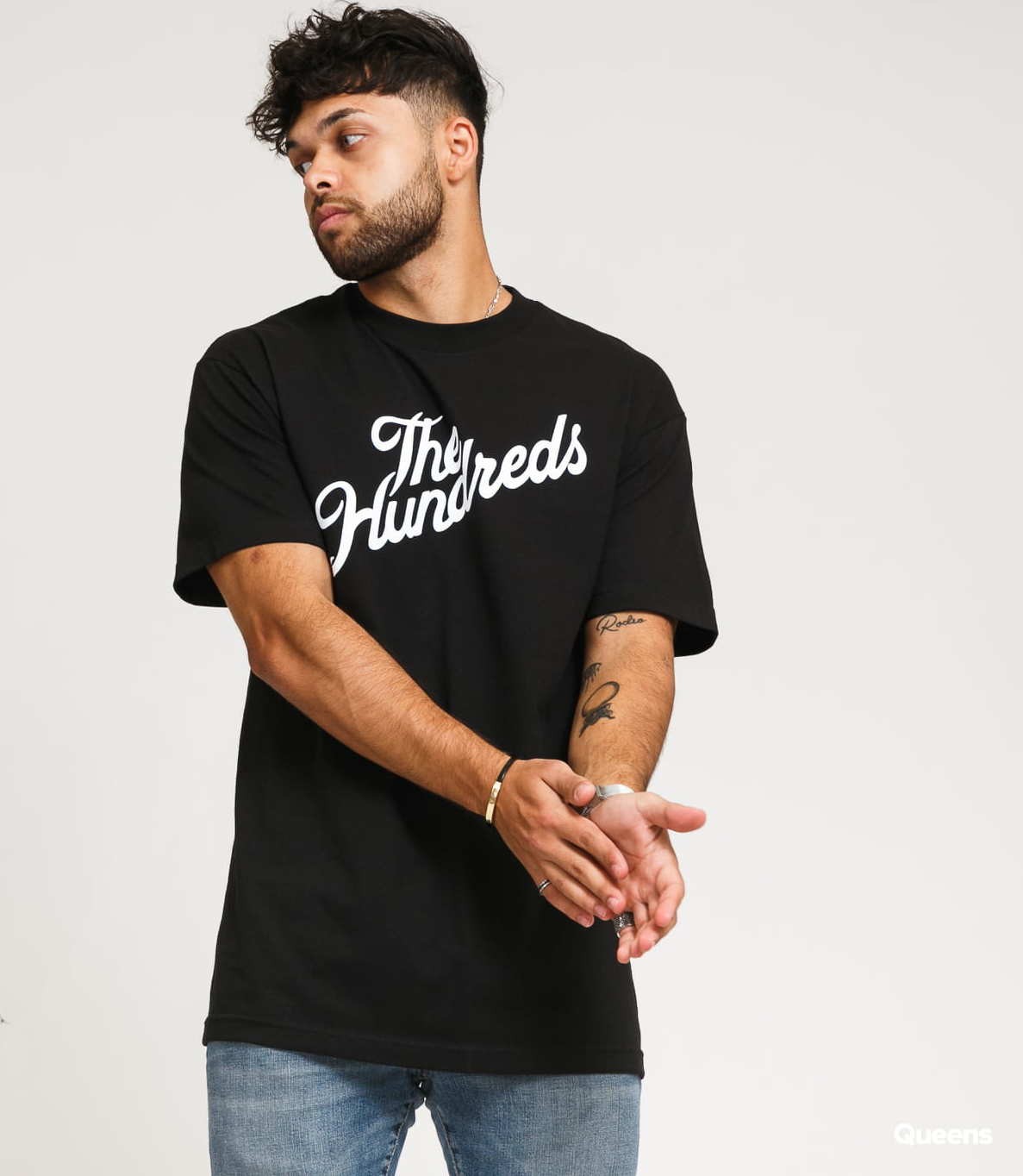 The Hundreds Forever Slant Logo T-Shirt černé M
