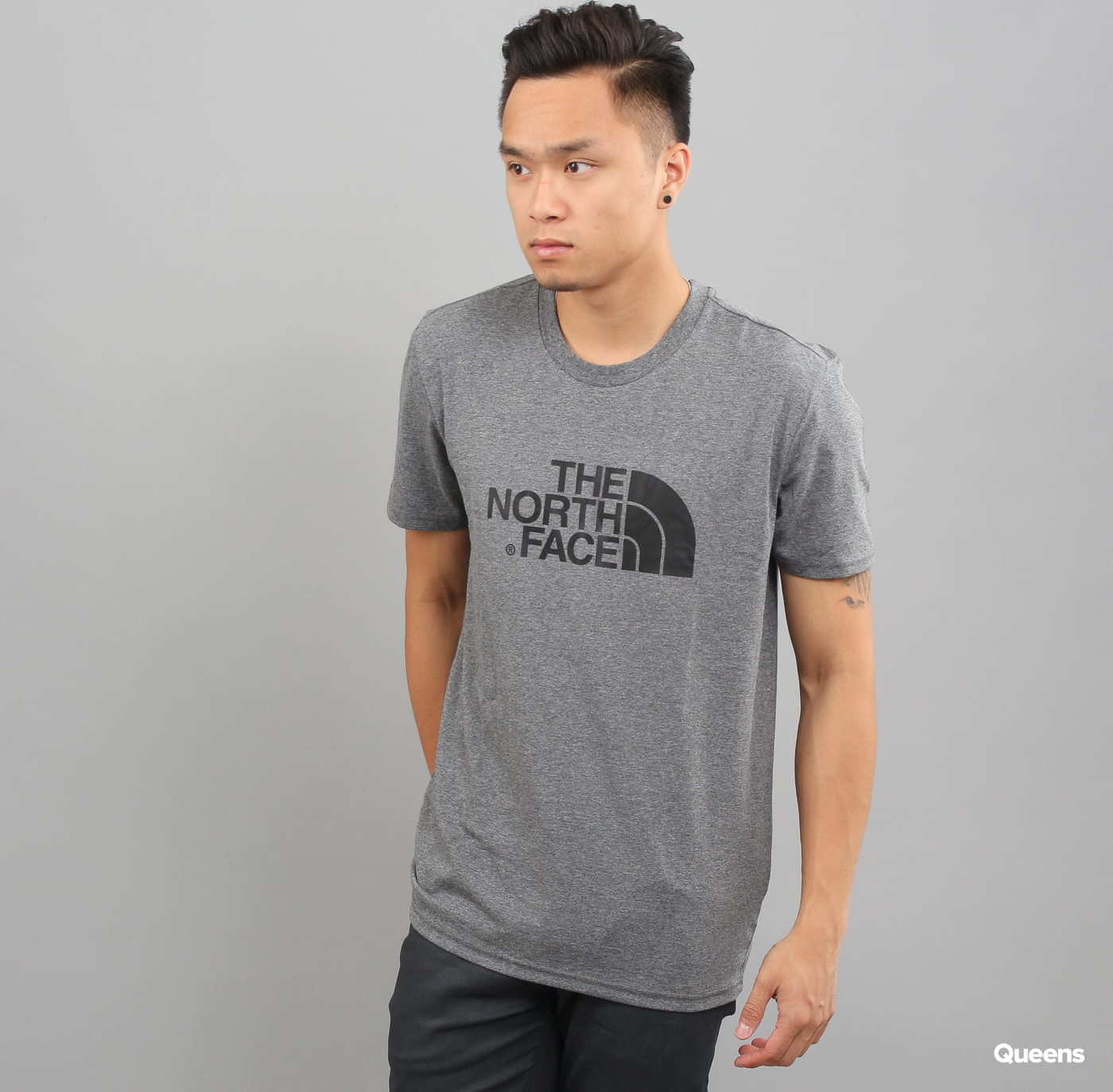 The North Face Easy Tee melange tmavě šedé M