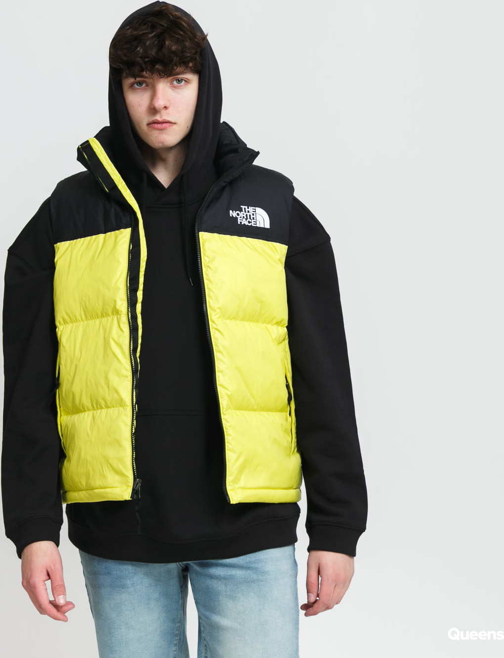 The North Face M 1996 Retro Nuptse Vest žlutozelená / černá M