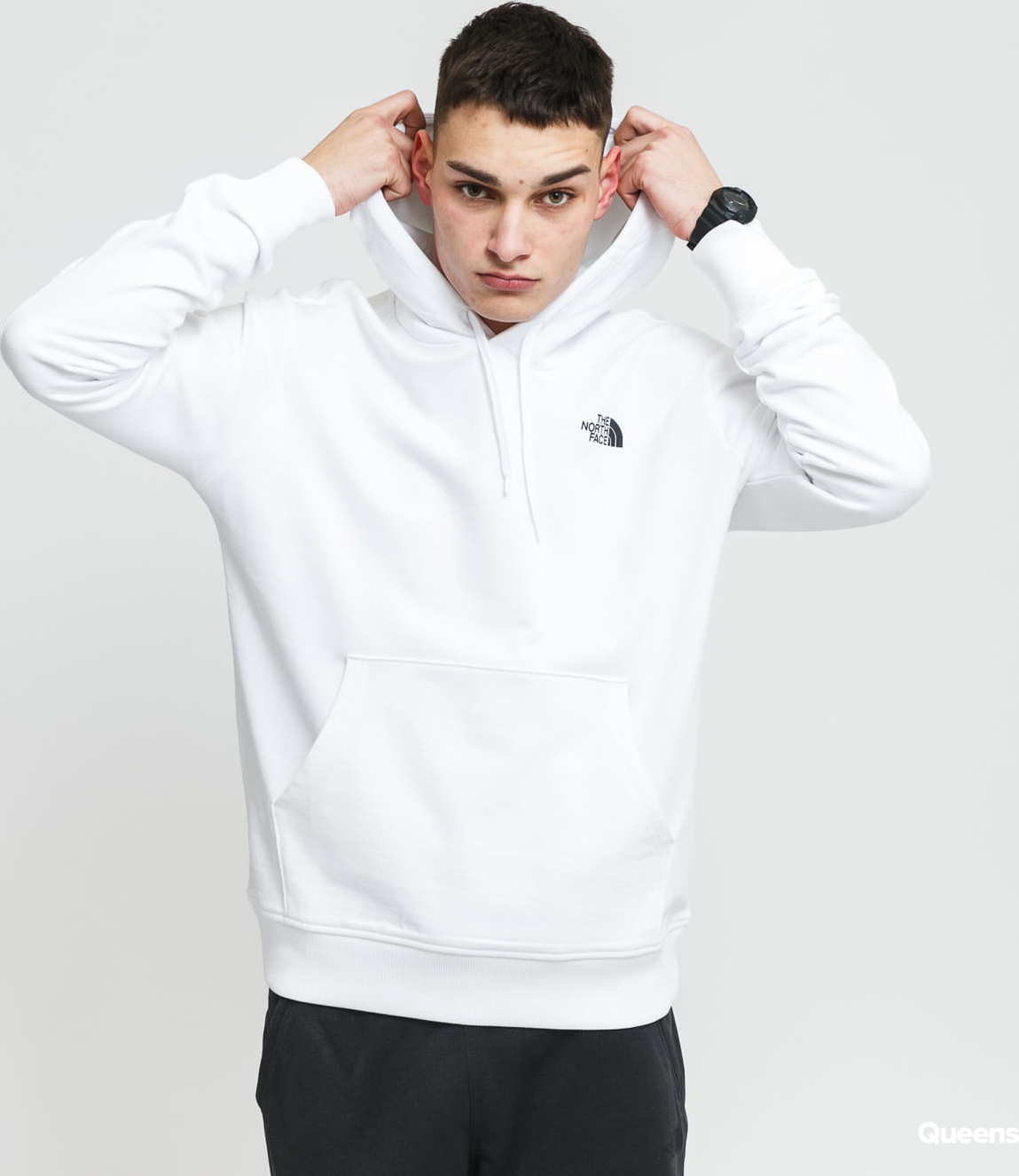 The North Face M Black Box Hood Fleece bílá XL