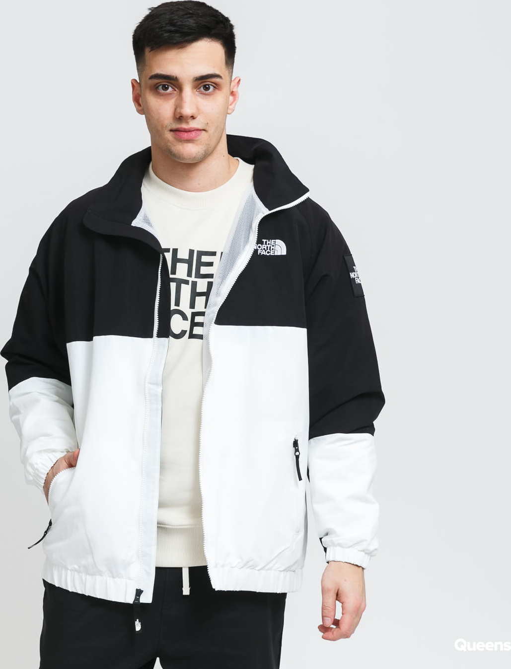 The North Face M Black Box Track Top bílá / černá XXL