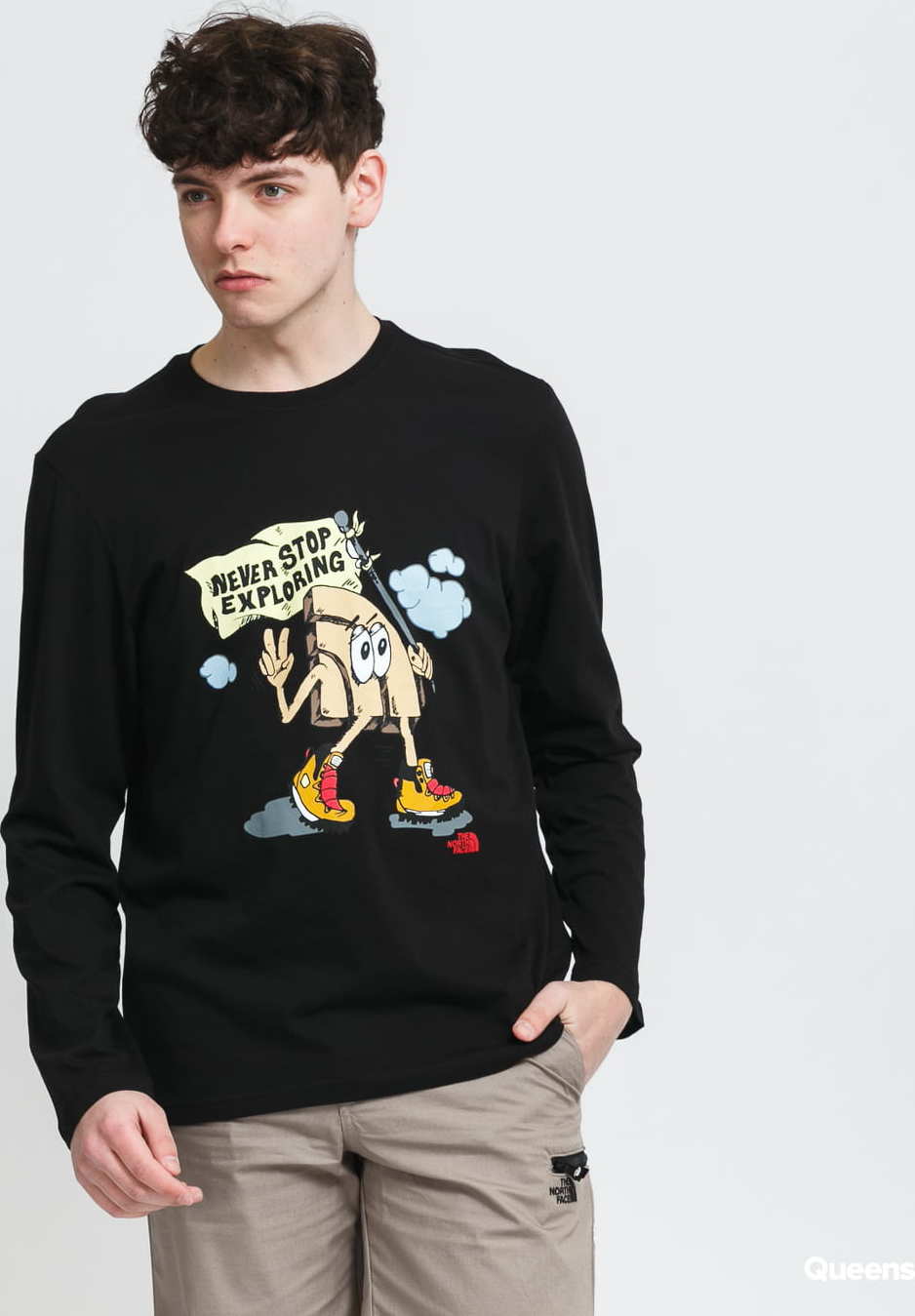 The North Face M L/S Graphic Tee černé XL