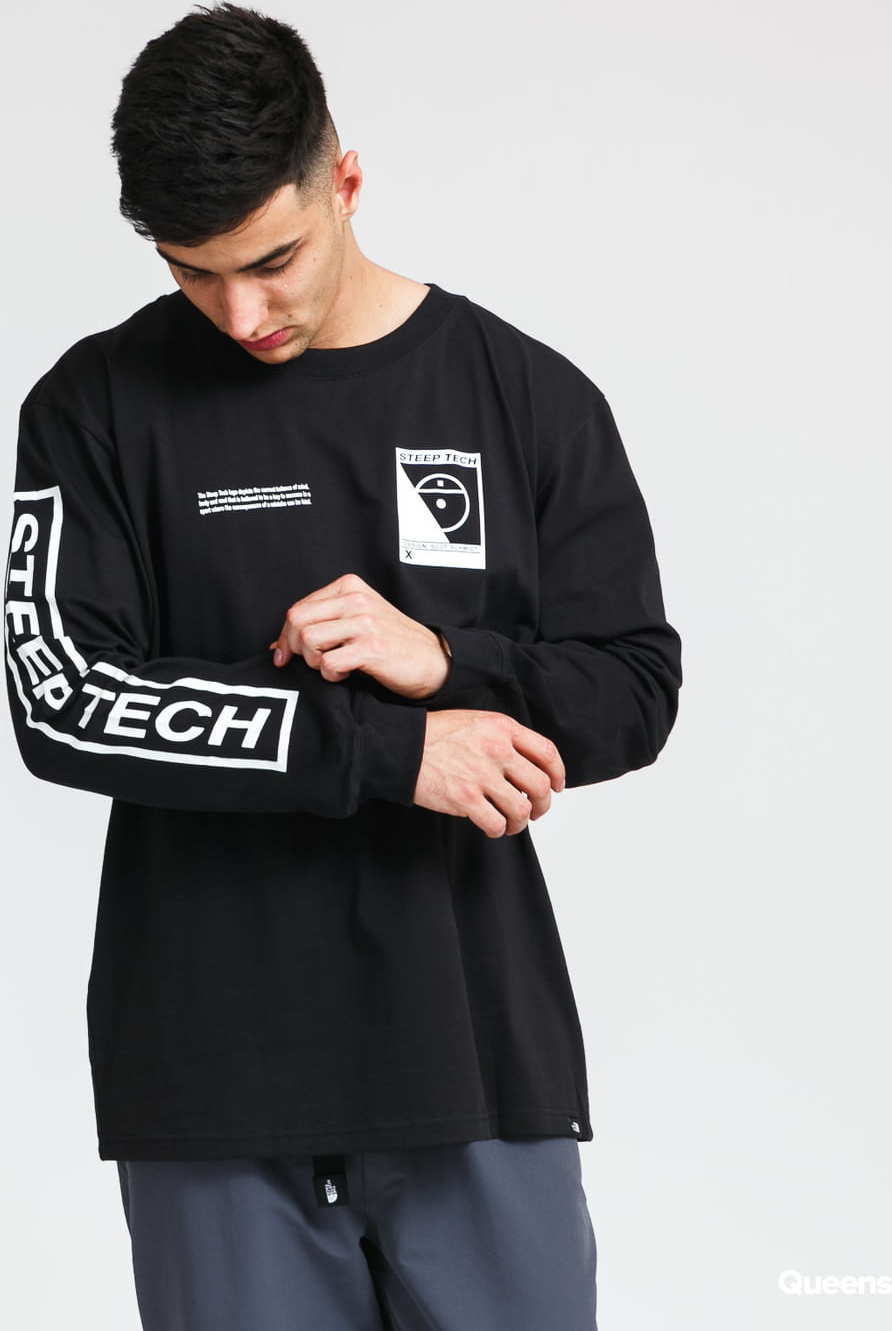 The North Face M LS Steep Tech Tee černé XS