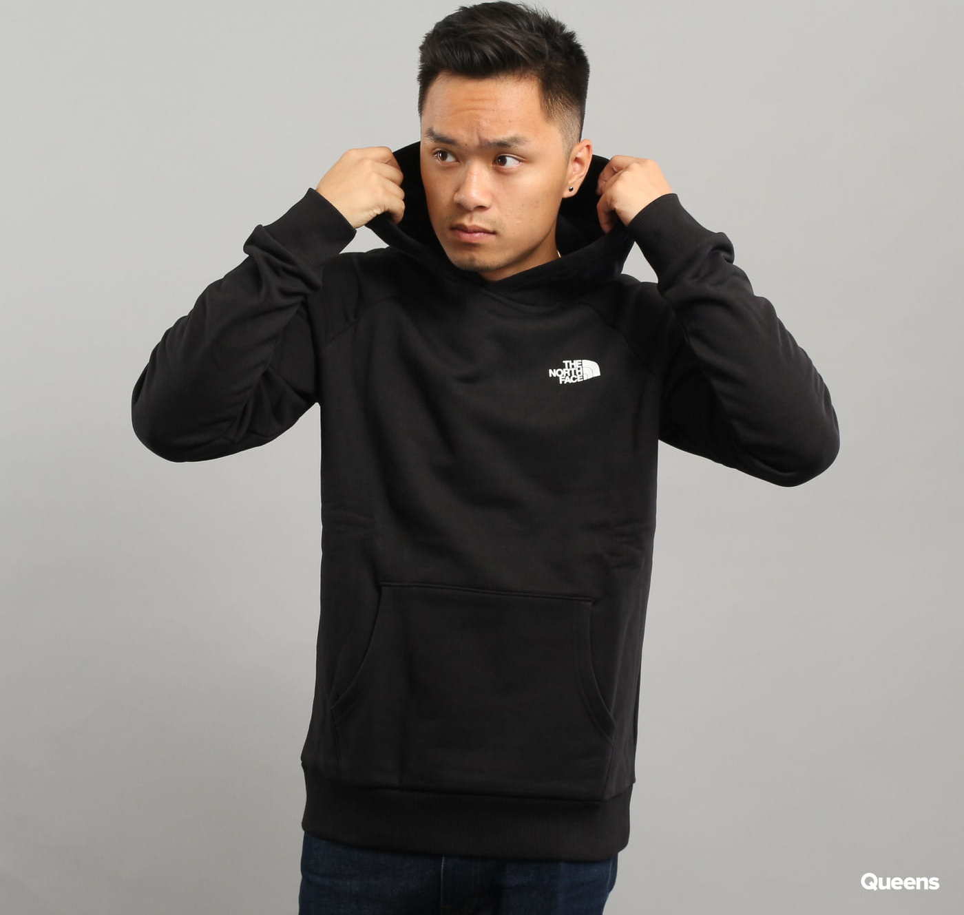 The North Face M Raglan Red Box Hoodie černá S