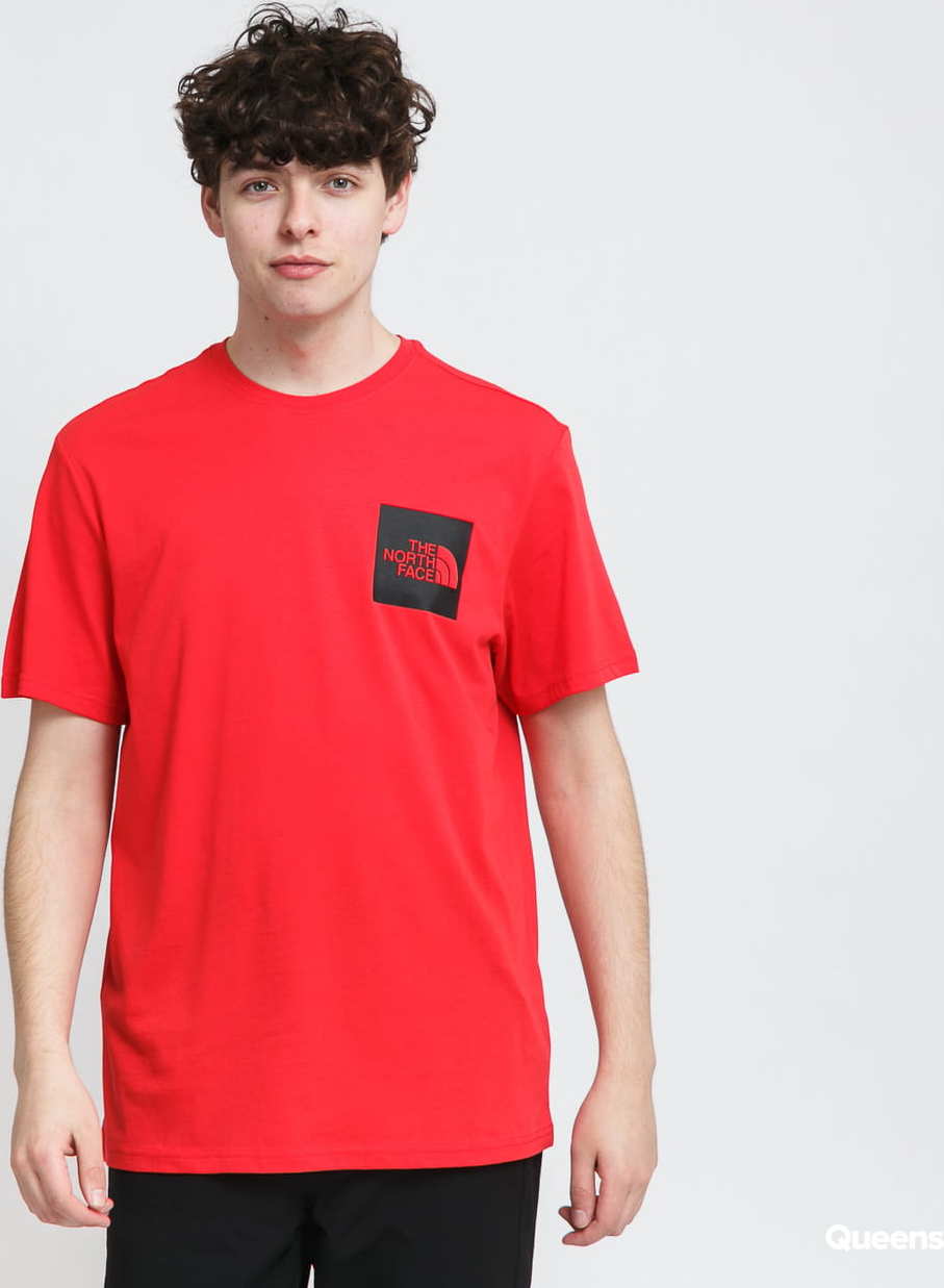 The North Face M S/S Fine Tee červené XL