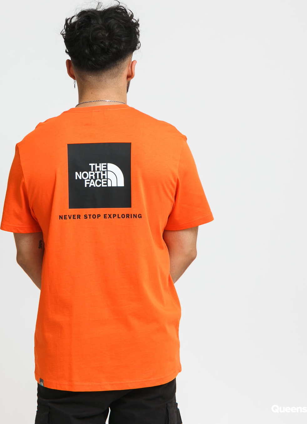 The North Face M SS Red Box Tee oranžové S