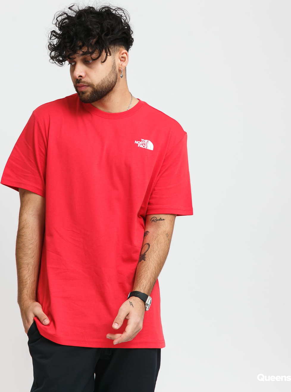The North Face M SS Red Box Tee červené S