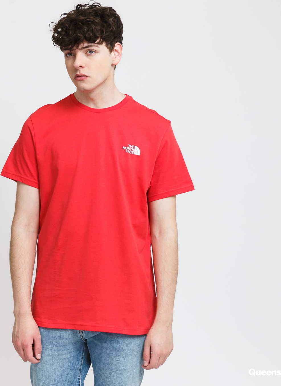The North Face M SS Simple Dome Tee červené XL