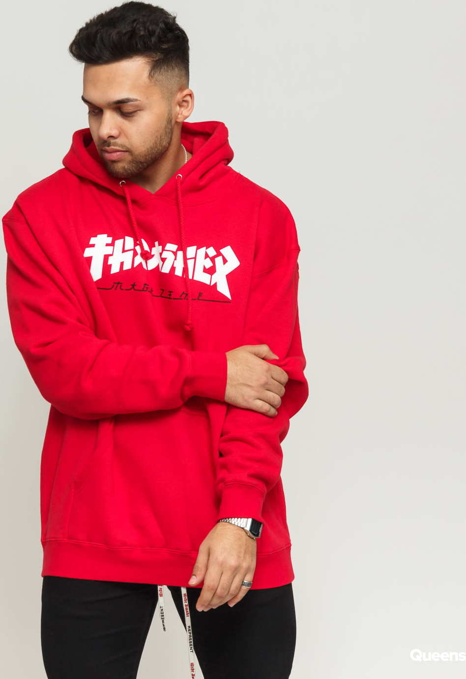 Thrasher Godzilla Hoody červená M