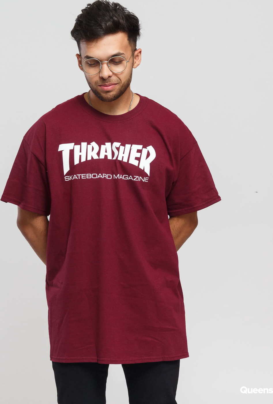 Thrasher Skate Mag vínové S