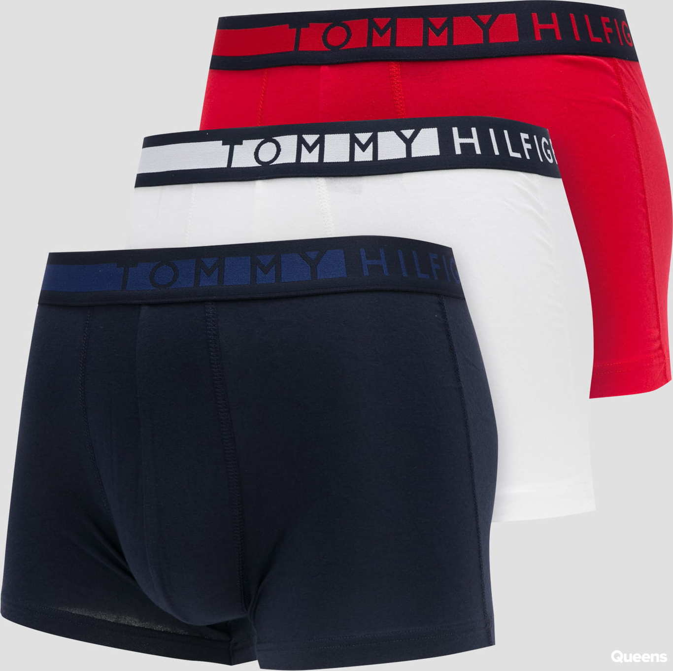 Tommy Hilfiger 3Pack Cotton Trunk C/O navy / červené / bílé XL