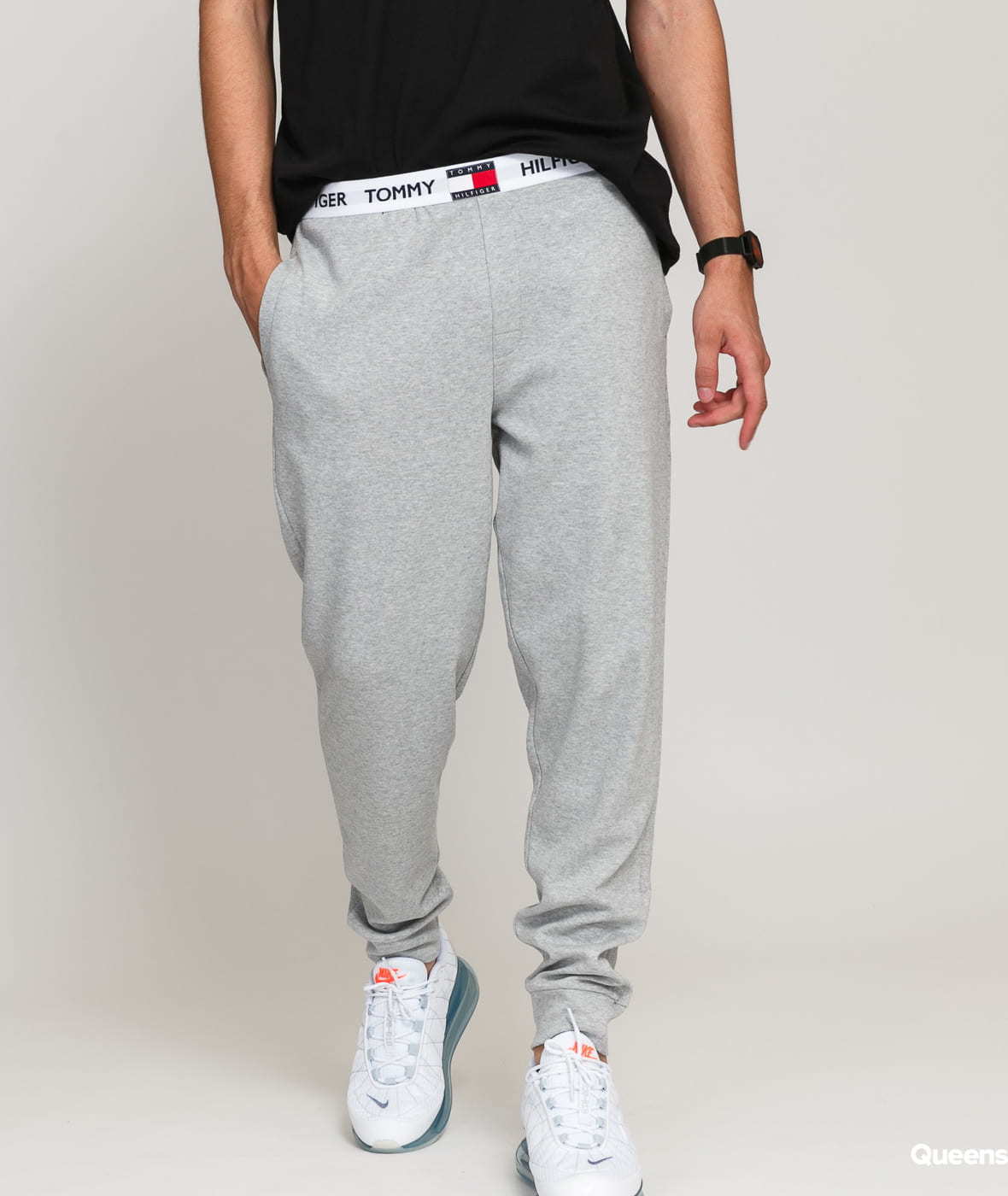 Tommy Hilfiger Pants LWK melange šedé XL