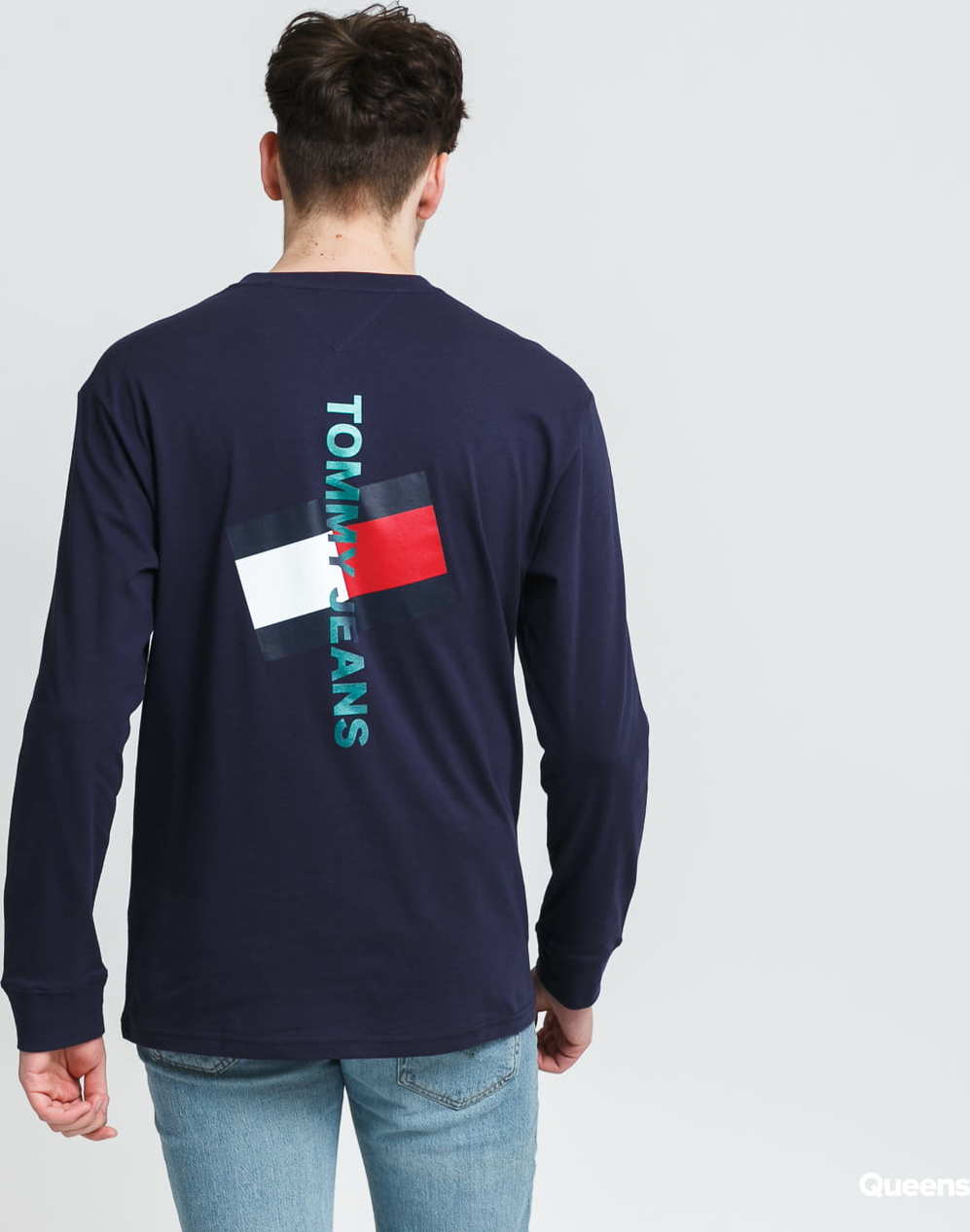 TOMMY JEANS M Vertical Logo LS navy XL