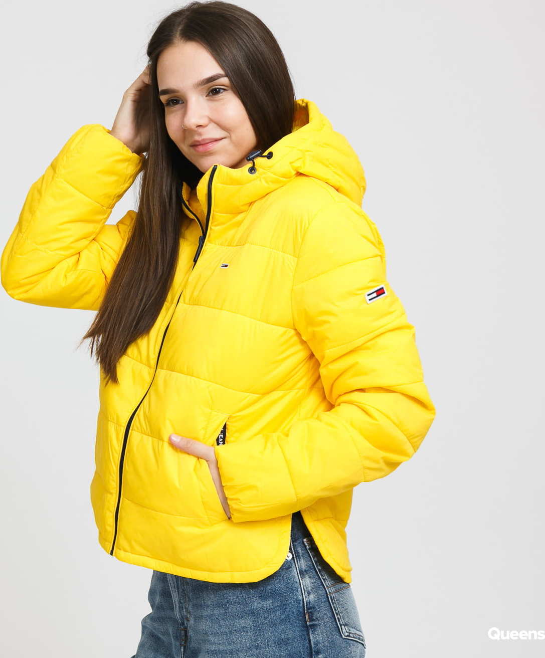 TOMMY JEANS W Side Slit Jacket žlutá L