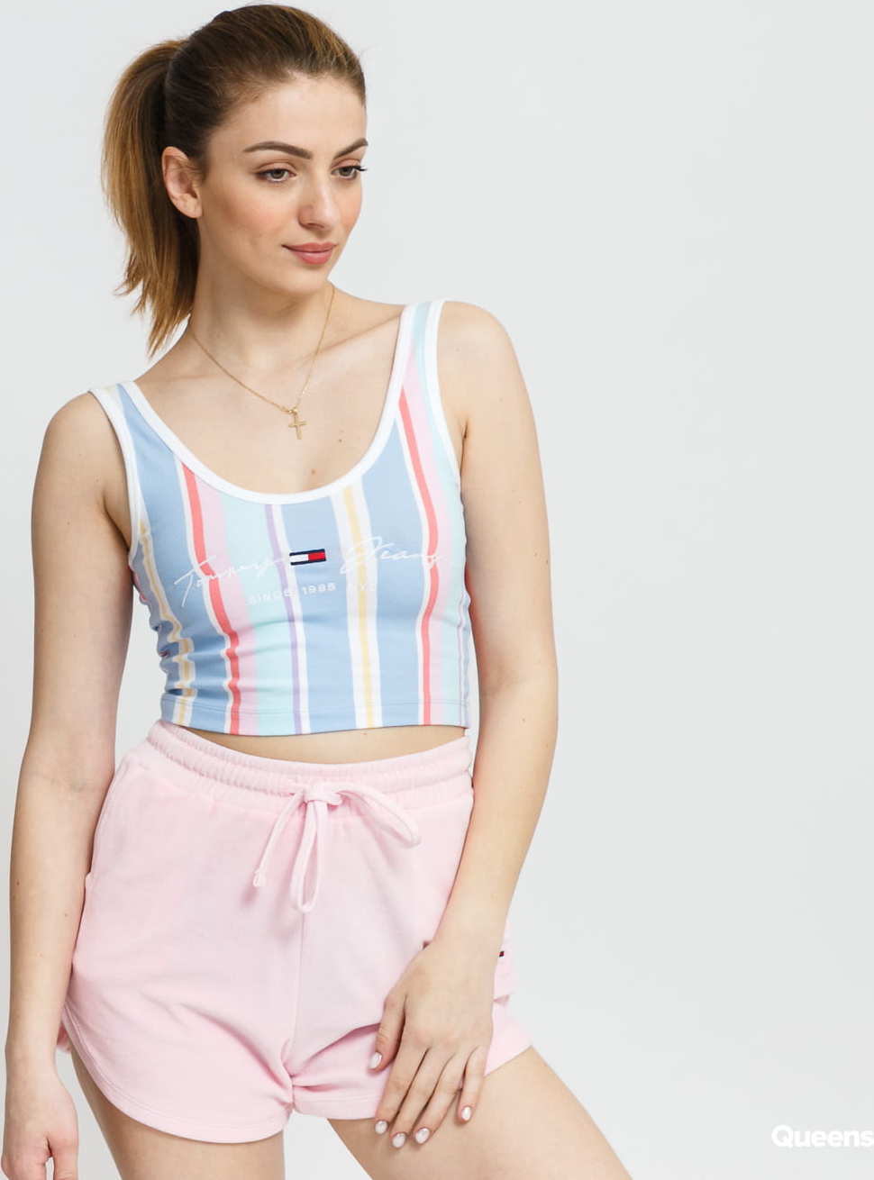 TOMMY JEANS W Stripe Crop Top multicolor L