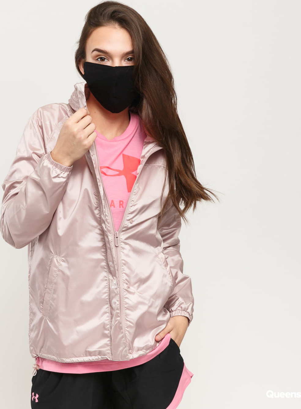 Under Armour Athlete Recovery Woven Iridescent Jacket světle fialová XS