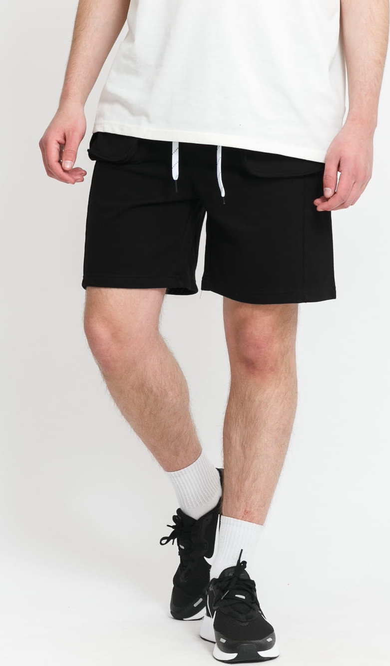 Urban Classics Big Pocket Terry Sweat Shorts černé 3XL