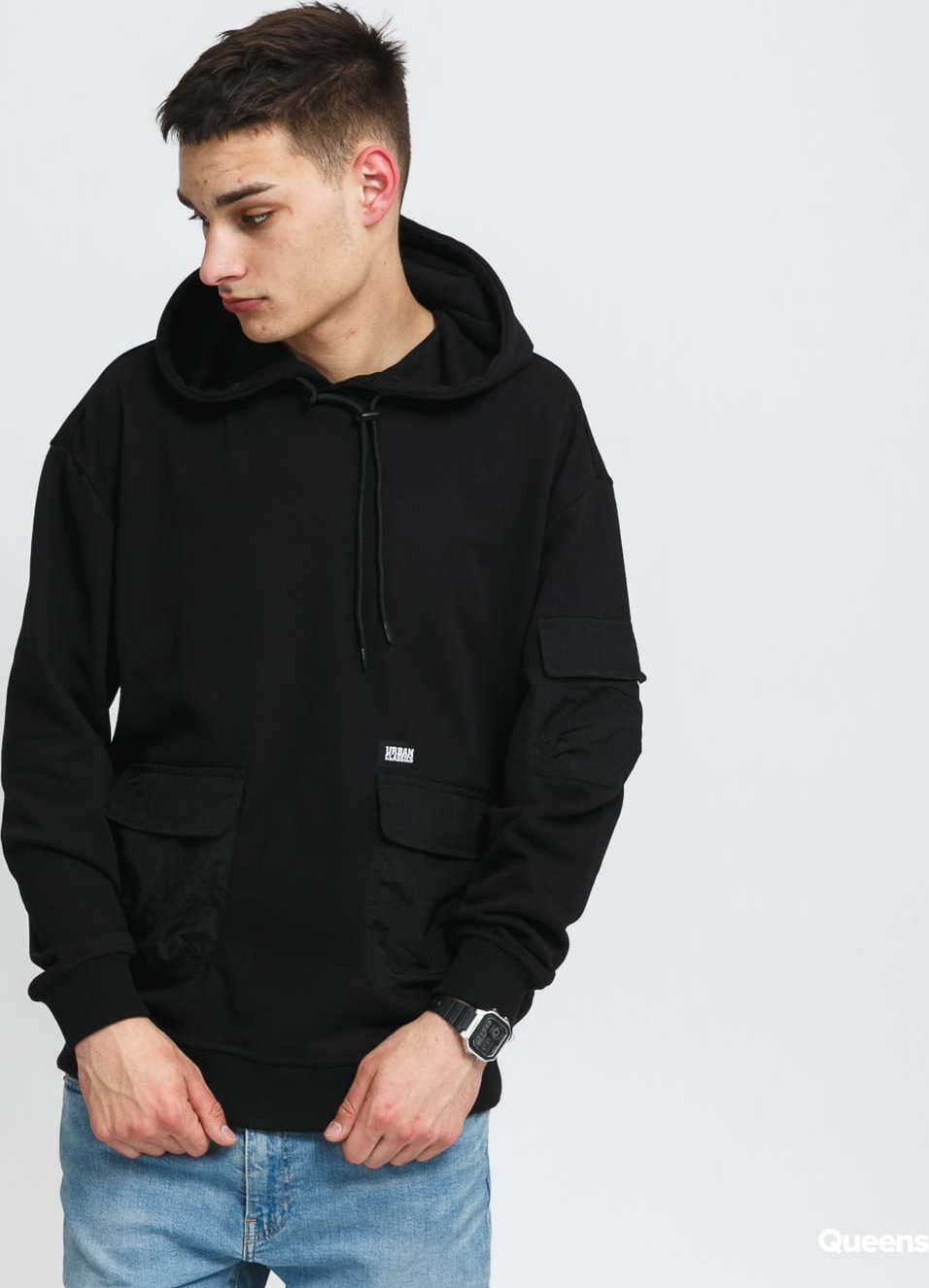 Urban Classics Commuter Hoody černá XXL