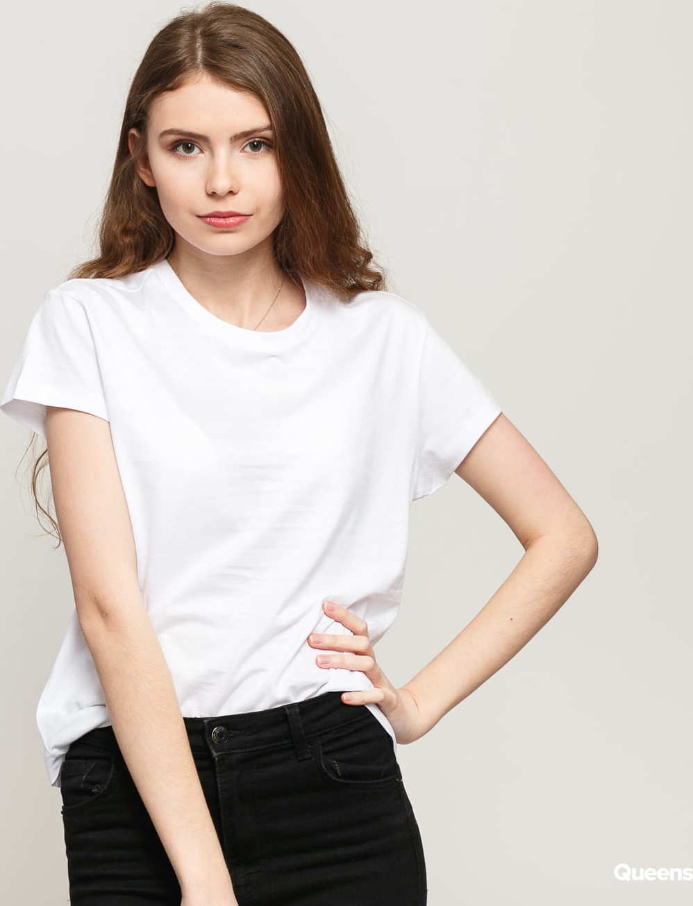 Urban Classics Ladies Basic Box Tee bílé XL