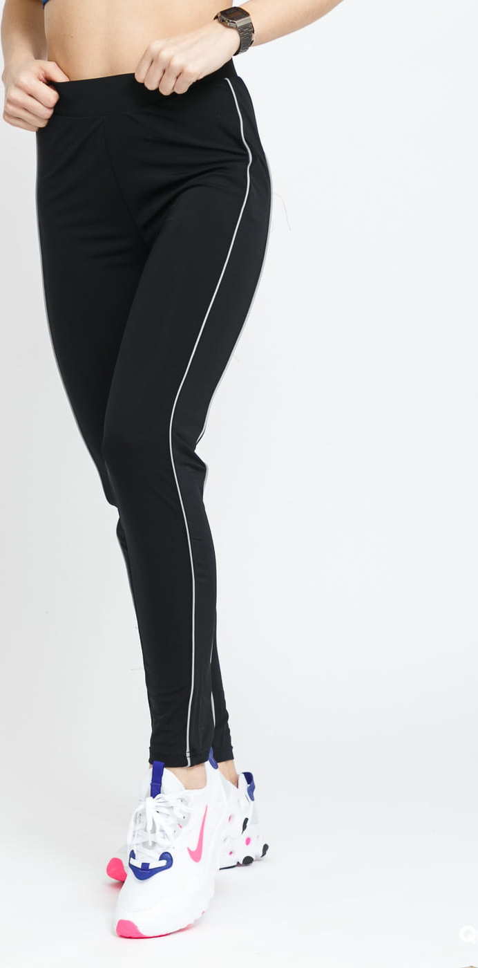 Urban Classics Ladies High Waist Reflective Leggins černé XL