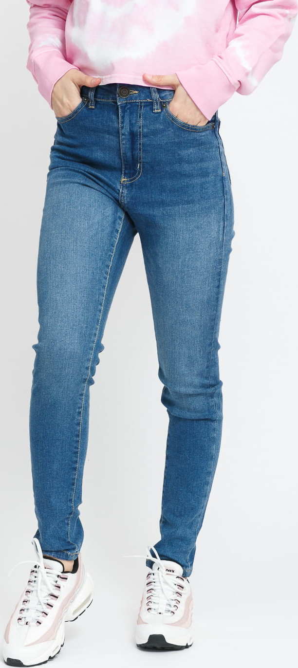 Urban Classics Ladies High Waist Slim Jeans mid stone wash 30/30
