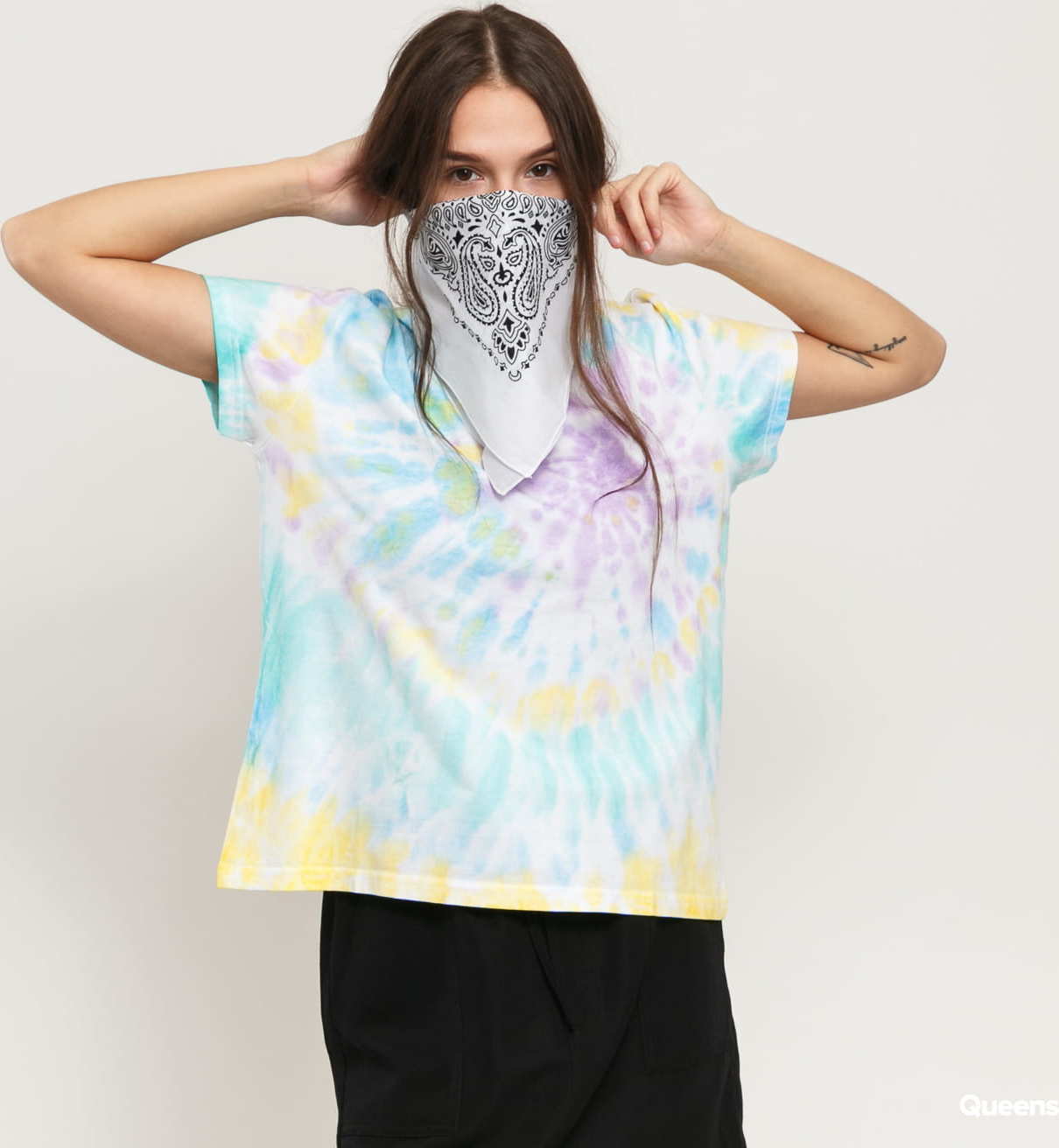 Urban Classics Ladies Tie Dye Boyfriend Tee multicolor M