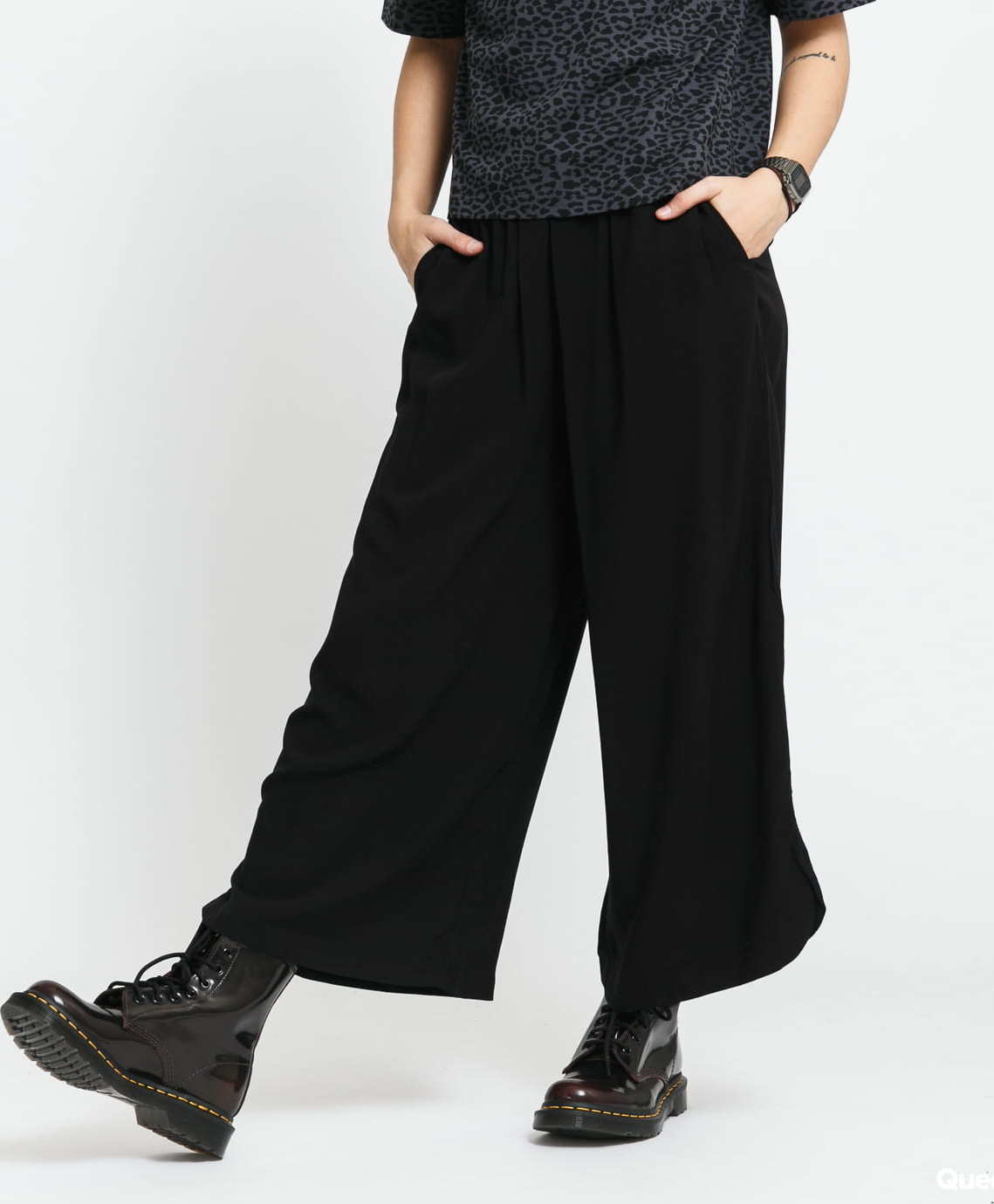 Urban Classics Ladies Wide Viscose Culotte černé XL