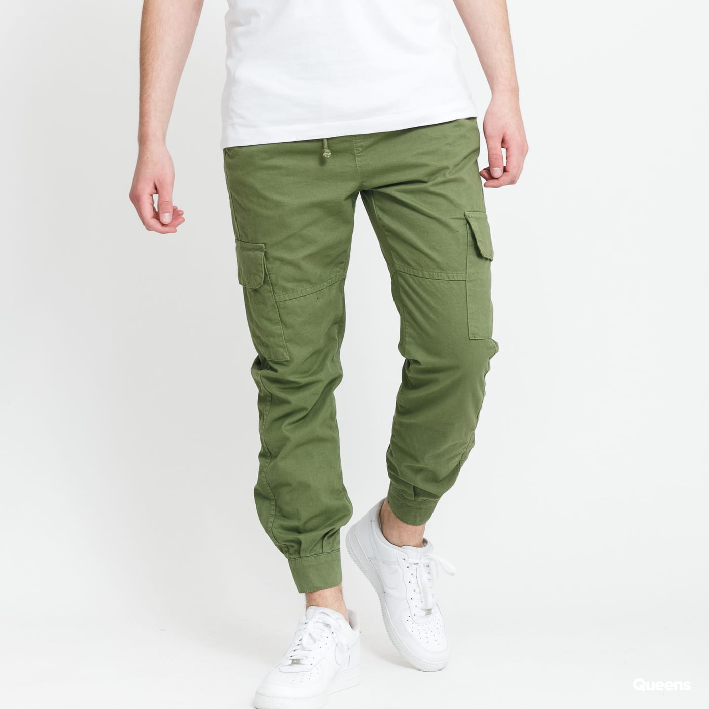 Urban Classics Military Jogg Pants olivové XXL