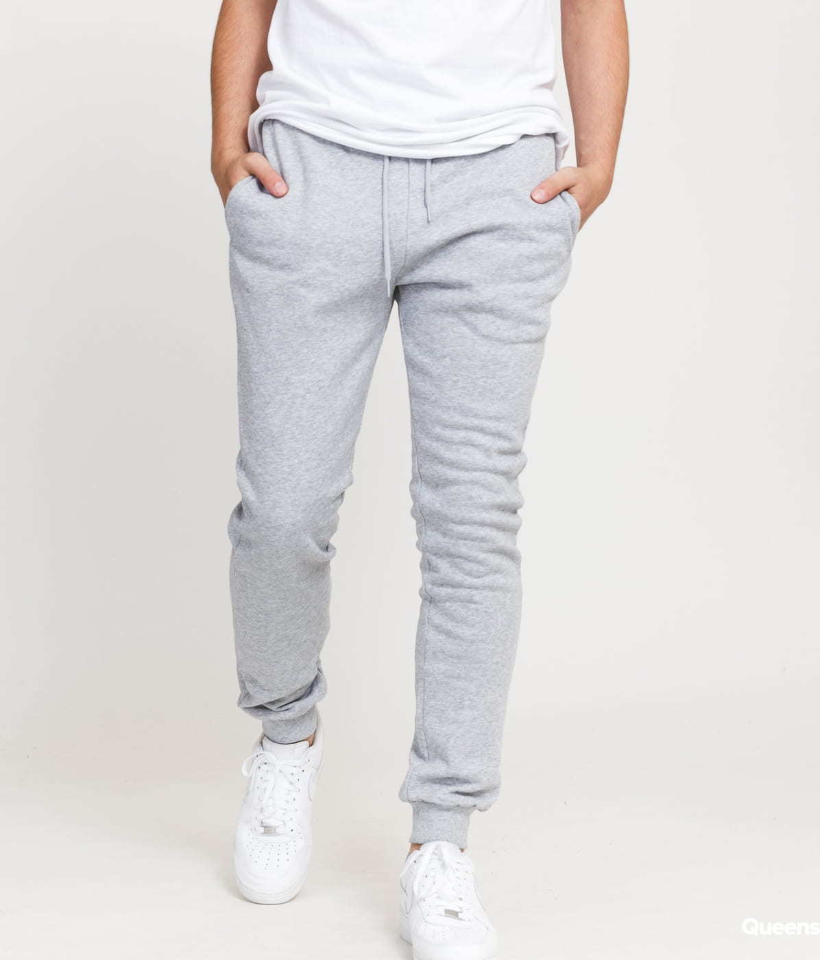Urban Classics Organic Basic Sweatpants melange šedé L