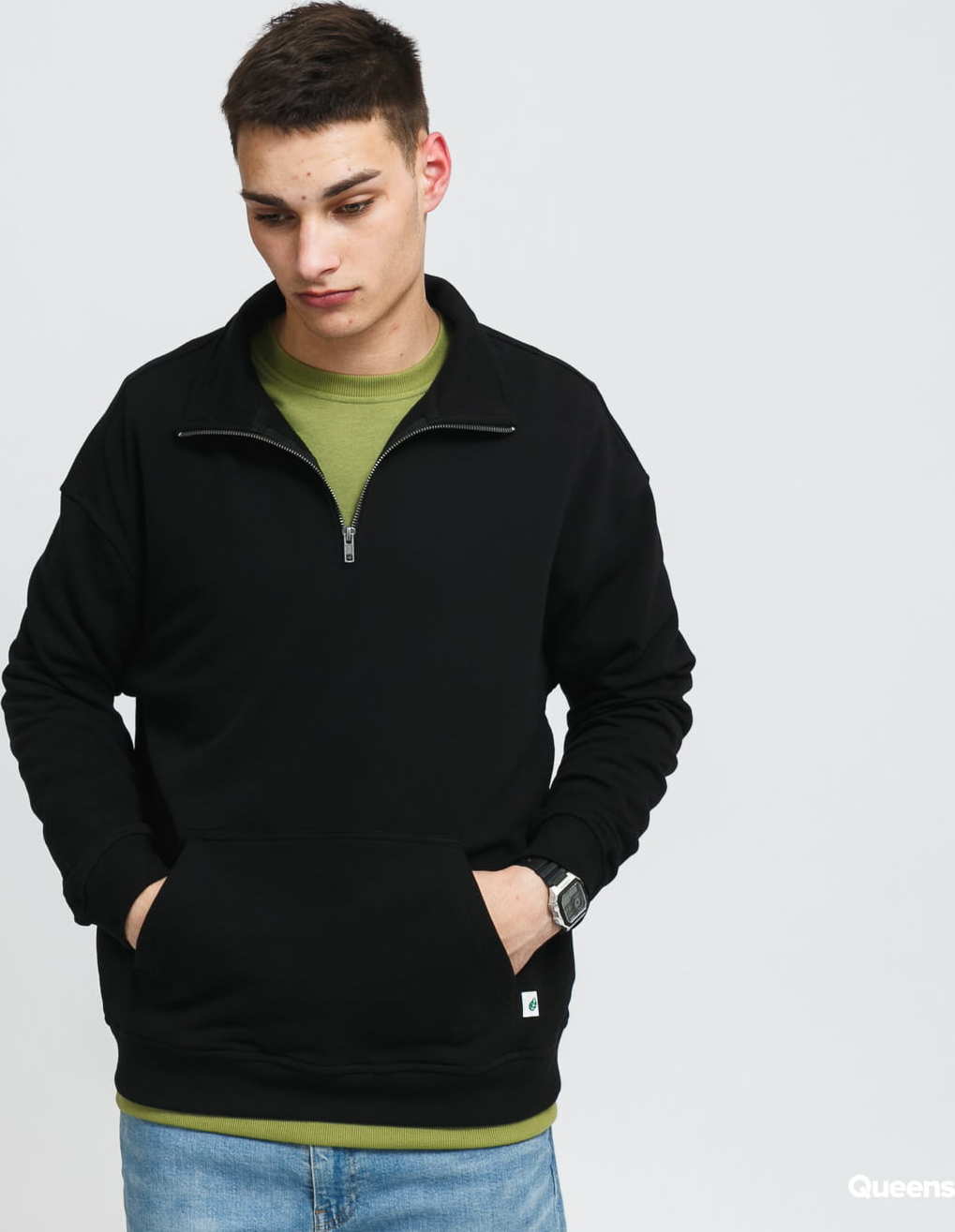 Urban Classics Organic Basic Troyer černá XXL