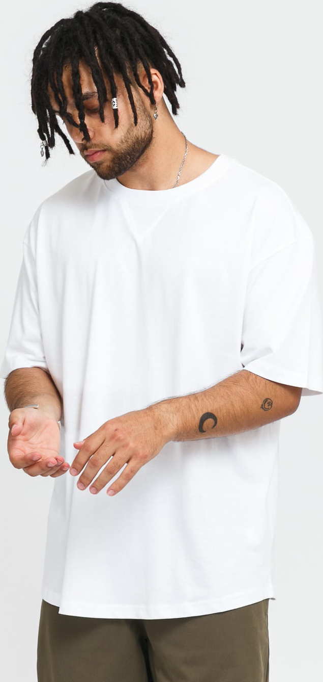 Urban Classics Organic Cotton Curved Oversized Tee 2-Pack bílé / černé XXL
