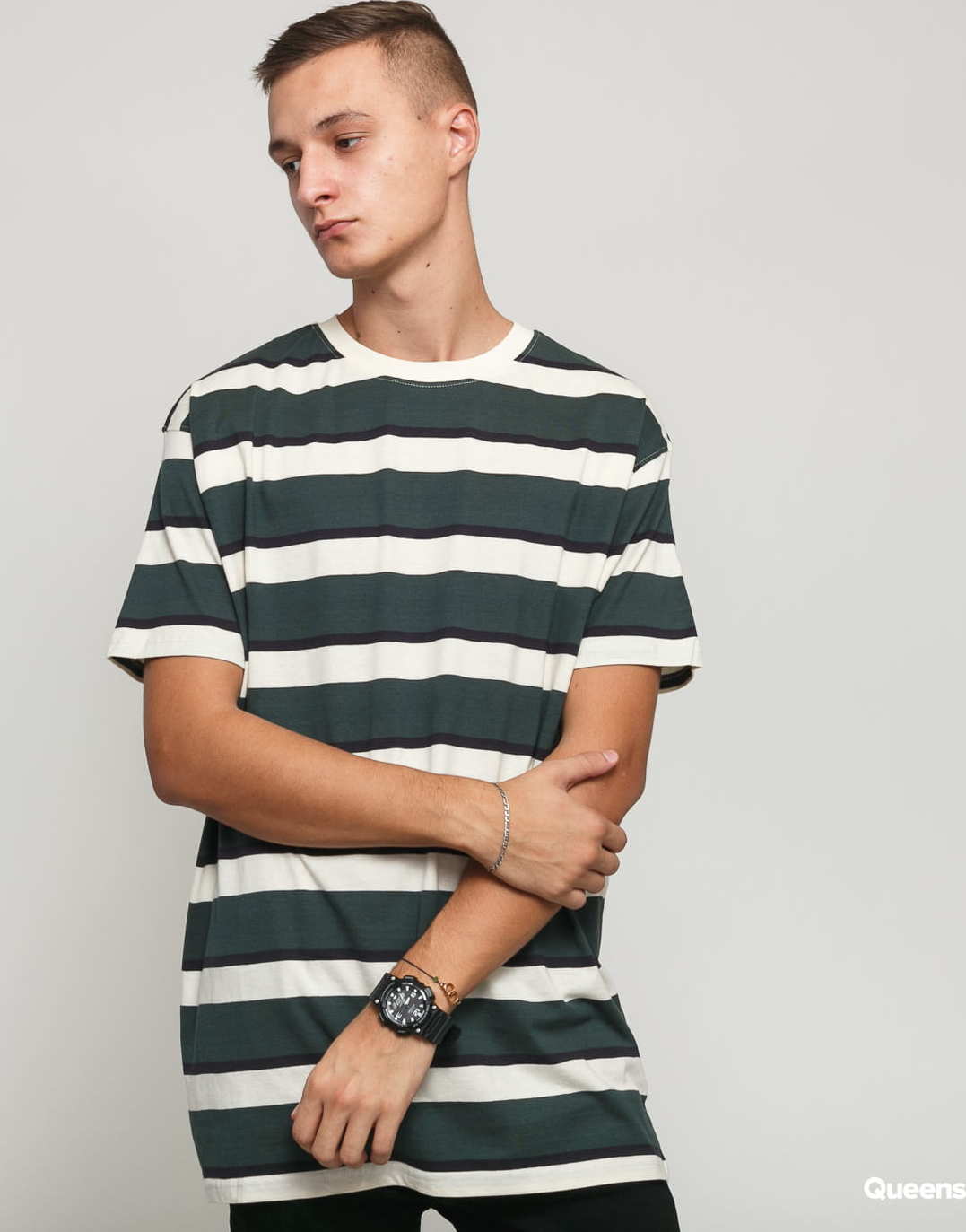 Urban Classics Oversized Block Stripe Tee S