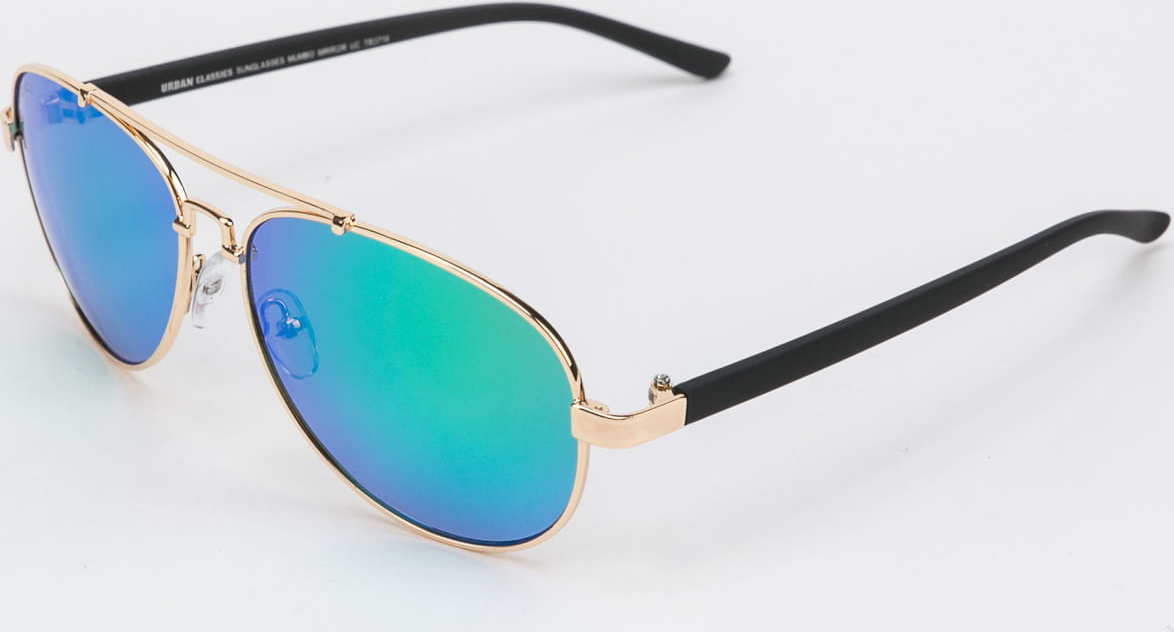Urban Classics Sunglasses Mumbo Mirror UC zlaté / zelené