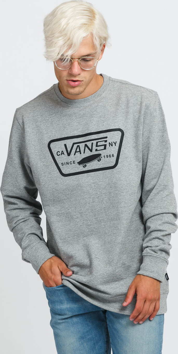 Vans MN Full Patch Crew I melange šedá XL
