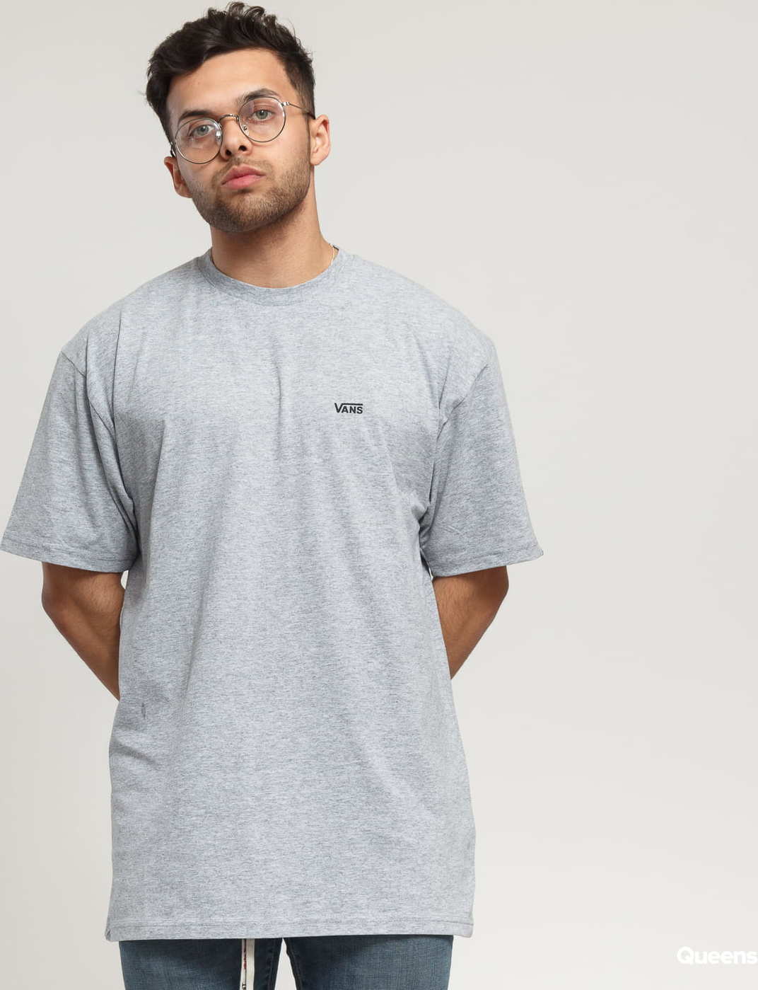 Vans MN Left Chest Logo melange šedé XL