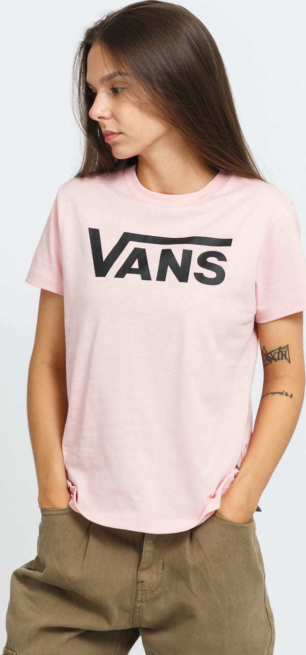 Vans WM Flying V Crew Tee růžové L