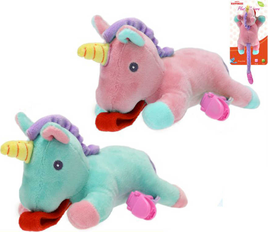 Baby's Happiness Jednorožec plyšový na dudlík