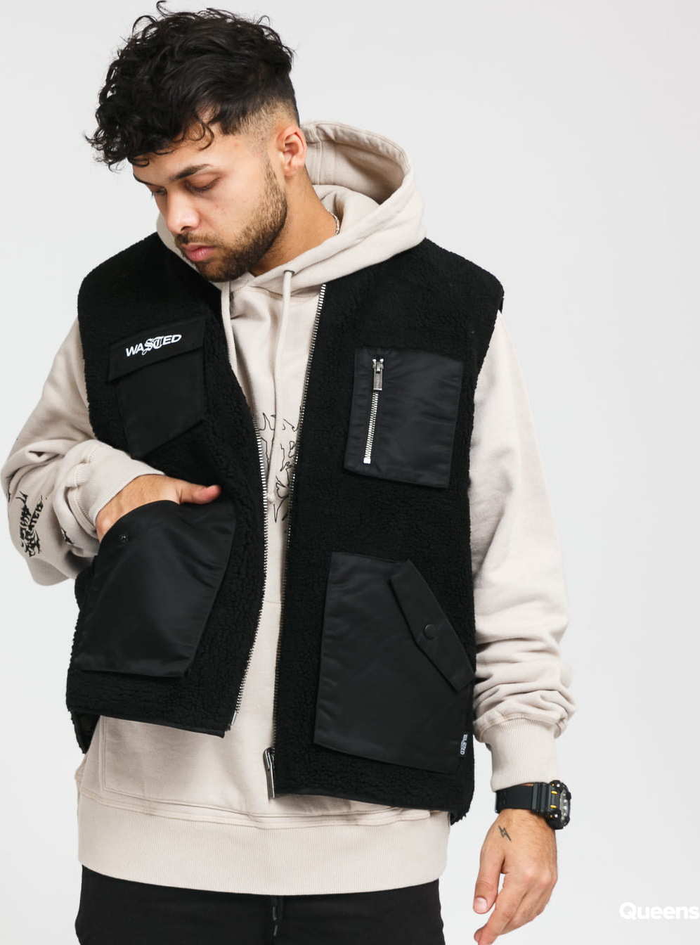 Wasted Paris Mountain Reversible Vest černá M