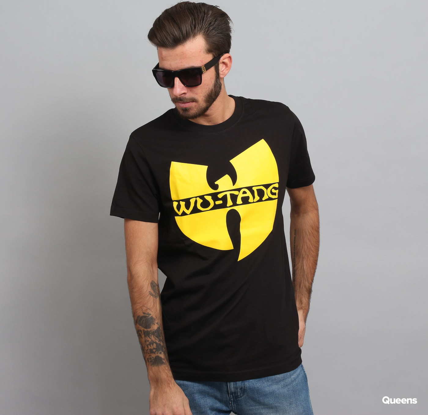 WU WEAR Logo T-Shirt černé XL