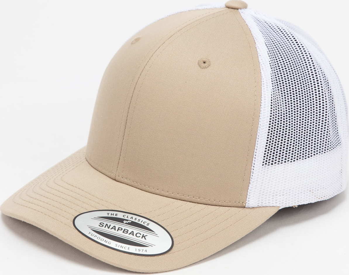 Yupoong Retro Trucker 2-Tone béžová / bílá