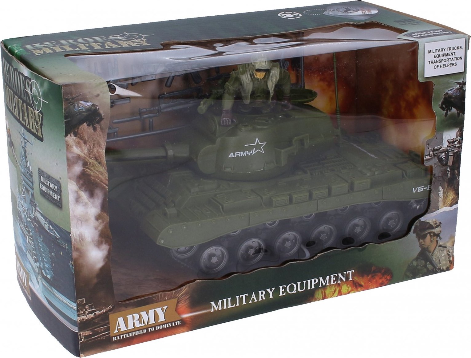 Tank s vojákem 26 cm